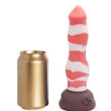 Фаллоимитатор EraSexa Лис S, 21 см, бело-розовый