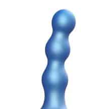 Фаллоимитатор Strap-on-me Dildo Plug Balls S 14 см, голубой металлик