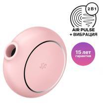 Вакуумный стимулятор клитора с вибрацией Satisfyer Pro To Go 3, розовый
