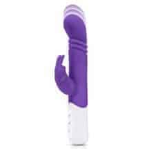 Вибратор-кролик фрикционный Rabbit Essentials Thrusting Slim Shaft, фиолетовый