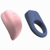 Набор Kiiroo Luxus: интерактивный вибратор LuxHer + эрекционное кольцо LuxHim, розовый, синий Набор Kiiroo Luxus: интерактивный вибратор LuxHer + эрекционное кольцо LuxHim, розовый, синий