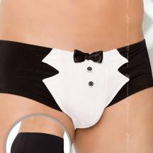 Трусы-шорты Soft Line Официант мужские черно-белые, XL. Нет в наличии Трусы-шорты Soft Line Официант мужские черно-белые, XL