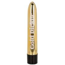 Вибратор CalExotics Naughty Bits Gold Dicker, золотистый