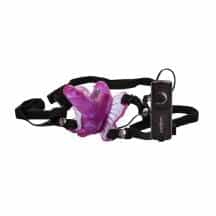 Вибротрусики с вагинальным отростком CalExotics Venus Butterfly Venus Penis на проводном управлении, розовый