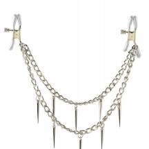 Зажимы для сосков PipeDream Rock Hard Nipple Clamps, серебристые