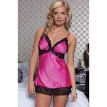 Сорочка и трусики-стринги Seven 'til Midnight, розовая M. Нет в наличии Сорочка и трусики-стринги Seven 'til Midnight, розовая M