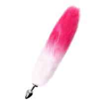 Анальная пробка Toyfa Metal с бело-розовым хвостом, серебристый. Нет в наличии Анальная пробка Toyfa Metal с бело-розовым хвостом, серебристый