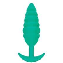 Анальная вибропробка b-Vibe Twist для ношения, зеленая