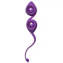Вагинальные шарики Lola Games Emotions Gi-Gi, фиолетовые