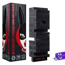 Игра Ecstas Башня подчинения с фантами, 54 бруска. Нет в наличии Игра Ecstas Башня подчинения с фантами, 54 бруска