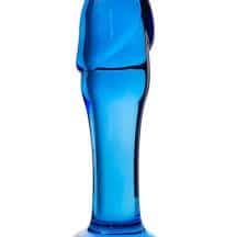 Анальный фаллоимитатор Sexus Glass, синий, 13 см