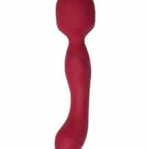 Двухсторонний вибромассажер с нагревом Lola Games Heating Wand, красный Двухсторонний вибромассажер с нагревом Lola Games Heating Wand, красный