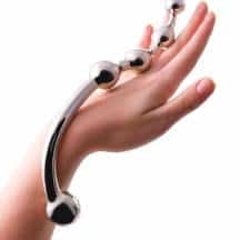 Анальный стимулятор Hard Beads ToyFa Metall, серебристый. Нет в наличии Анальный стимулятор Hard Beads ToyFa Metall, серебристый