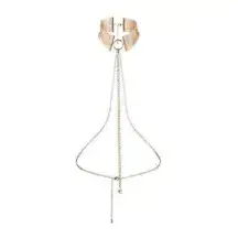 Дизайнерский ошейник BIJOUX INDISCRETS Desir Metallique Collar Gold