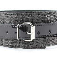 Ошейник из натуральной кожи с тиснением БДСМ арсенал