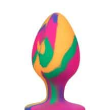 Анальная пробка CalExotics Cheeky Tie-Dye L, разноцветная. Нет в наличии Анальная пробка CalExotics Cheeky Tie-Dye L, разноцветная