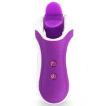 Клиторальный вибростимулятор FeelzToys Clitella с насадками, фиолетовый 