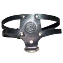 Ошейник с трискелем «Птичка» Подиум, черный