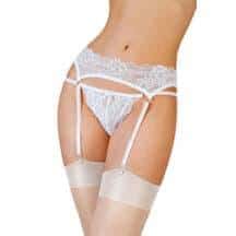 Комплект пояс для чулок и стринги Erolanta Lingerie Collection, S/M, белые. Нет в наличии Комплект пояс для чулок и стринги Erolanta Lingerie Collection, S/M, белые