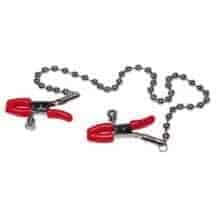Зажимы на Соски Bad Kitty Nipple Chain с металлической цепочкой 