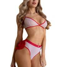 Костюм Le Frivole Premium Игривая медсестра L/XL, красно-белый