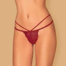 Трусы Obsessive Ivetta, бордовый, S/M