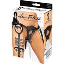 Трусики для страпона Lux Fetish Patent Leather, черные, OS Трусики для страпона Lux Fetish Patent Leather, черные, OS