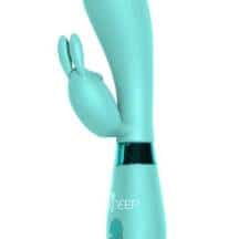 Вибратор-кролик Lola Games Indeep Yonce, бирюзовый
