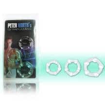 Набор эрекционных колец LoveToy Beaded Cockring Set, прозрачные. Нет в наличии Набор эрекционных колец LoveToy Beaded Cockring Set, прозрачные