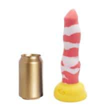 Фаллоимитатор EraSexa Лис M, 24 см, бело-розовый