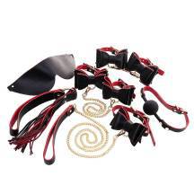 Набор БДСМ Toyfa Theatre Bow-tie 7 предметов, черный