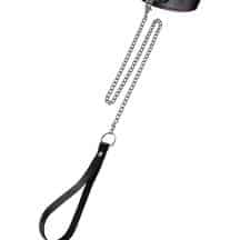 Ошейник двухслойный с красной строчкой Pecado BDSM, натуральная кожа, черный. Нет в наличии Ошейник двухслойный с красной строчкой Pecado BDSM, натуральная кожа, черный