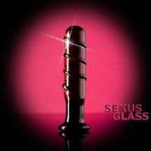 Фаллоимитатор Sexus Glass рельефный, черный. Нет в наличии Фаллоимитатор Sexus Glass рельефный, черный
