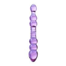 Фаллоимитатор двухсторонний Sexus Glass, сиреневый, 22,5 см