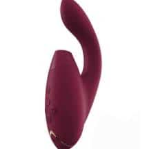 Вибратор с вакуумно-волновым стимулятором клитора Womanizer Duo, бордовый