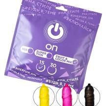 Презервативы ON) Fruit & Color №15 ароматизированные, 15 шт