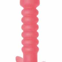 Анальная вибропробка Lola Games First Time Twisted Anal Plug, розовая Анальная вибропробка Lola Games First Time Twisted Anal Plug, розовая