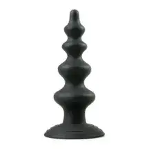 Анальная елочка Easytoys Beaded Cone EDC Collections, черный