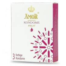 Презервативы Amor Fruit, 3 шт, фруктовые и цветные