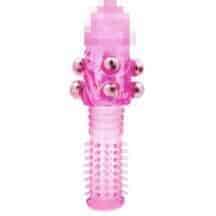 Стимулирующая насадка с бусинами Toyfа, розовая