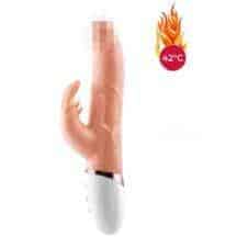 Вибратор-кролик фрикционно-ротационный с нагревом Erocome Canismajor, телесный. Нет в наличии Вибратор-кролик фрикционно-ротационный с нагревом Erocome Canismajor, телесный