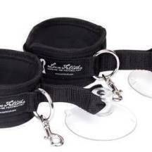 Наручники с присосками Lux Fetish Sexy Suction, черные