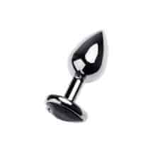 Анальная пробка Metal by Toyfa с кристаллом-сердце цвета турмалин, серебристая. Нет в наличии Анальная пробка Metal by Toyfa с кристаллом-сердце цвета турмалин, серебристая