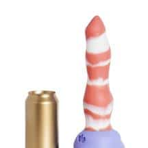 Фаллоимитатор EraSexa Лис L, 26 см, бело-розовый