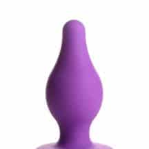 Мягкая анальная пробка XR Brands Squeeze-It Tapered Medium, фиолетовая. Нет в наличии Мягкая анальная пробка XR Brands Squeeze-It Tapered Medium, фиолетовая