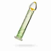 Стимулятор Sexus Glass с декоративным цветком и стимулирующими точками, зеленый 16,5 см Стимулятор Sexus Glass с декоративным цветком и стимулирующими точками, зеленый 16,5 см