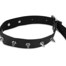 Узкий ошейник с шипами Пикантные штучки, черный