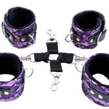 Фиксатор запястий к лодыжкам Toyfa Marcus, пурпурный. Нет в наличии Фиксатор запястий к лодыжкам Toyfa Marcus, пурпурный