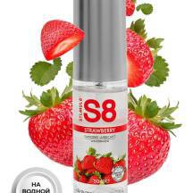 Оральный лубрикант Stimul8 Flavored Клубника на водной основе, 50 мл