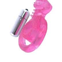 Виброкольцо с подхватом мошонки Toyfa, розовое Виброкольцо с подхватом мошонки Toyfa, розовое